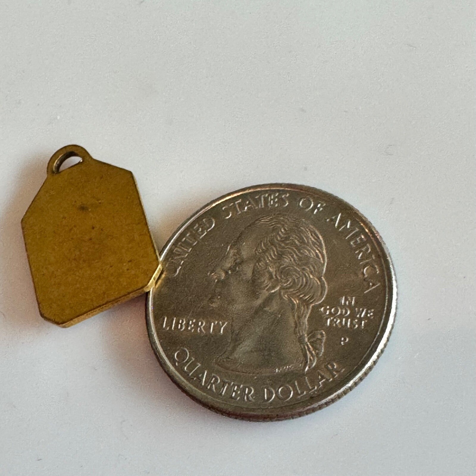 Vintage 1930s-1940s Zodiac Brass Charm ARIES Gold Tone Astrology NOS