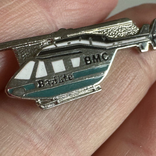 Bayflite BMC Medical Helicopter Enamel Lapel Pin Air Rescue EMT Aviation Florida