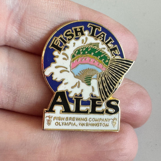 Fish Tale Ales Pin – Olympia WA Brewery Collectible Enamel Badge