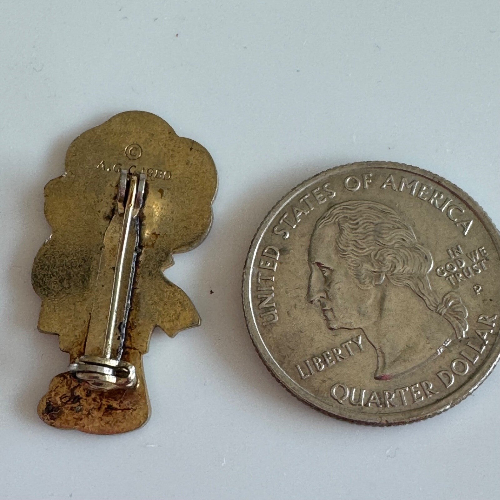 Vintage Strawberry Shortcake Lapel Pin Enamel A.G.C. 