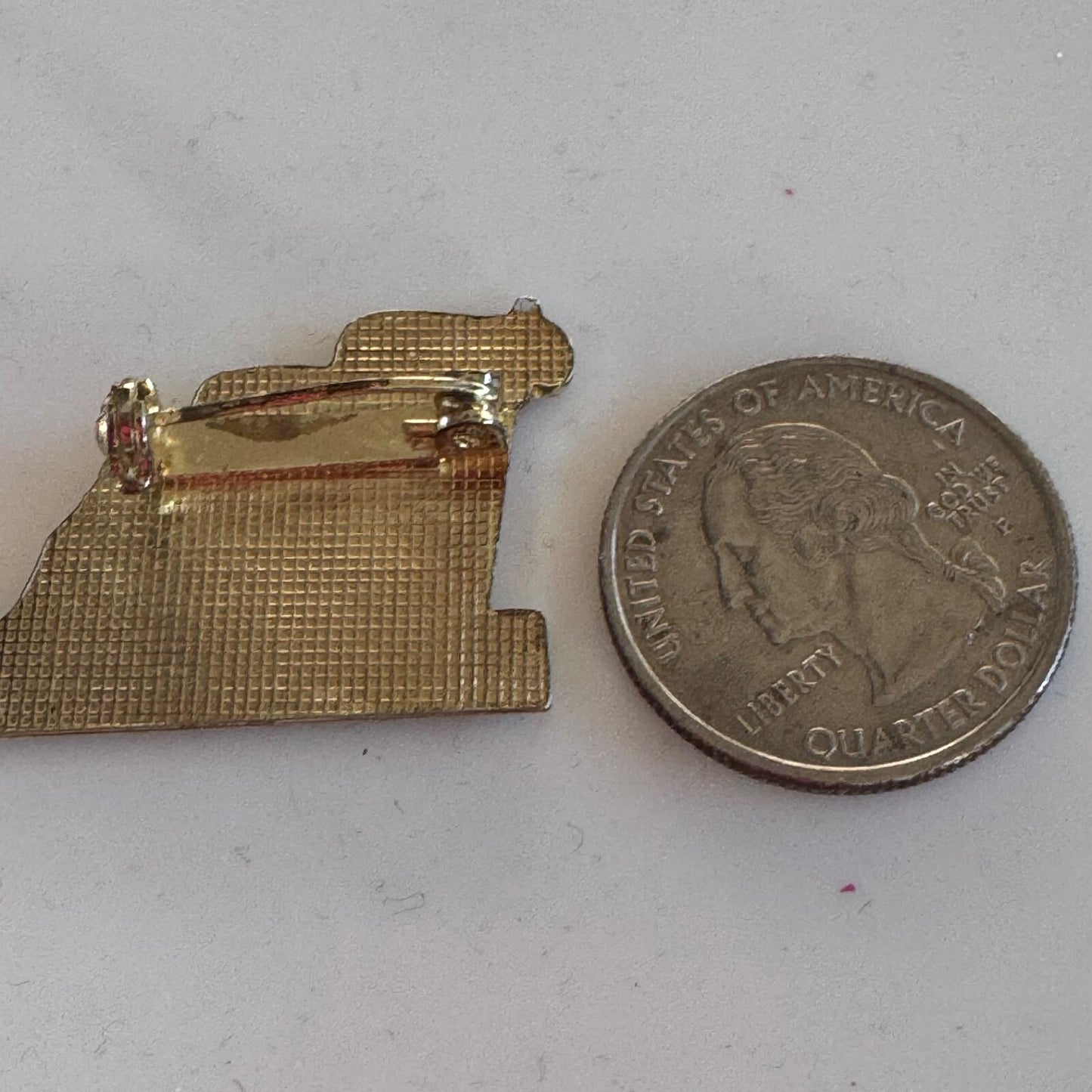 Vintage I Love Trinidad and Tobago Lapel Pin Heart 