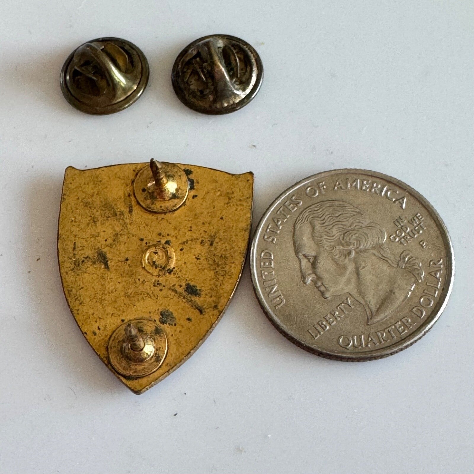 VTG US ARMY 46TH INFANTRY REGIMENT PIN DI DUI CREST CB POELLATH HMK GERMAN MADE