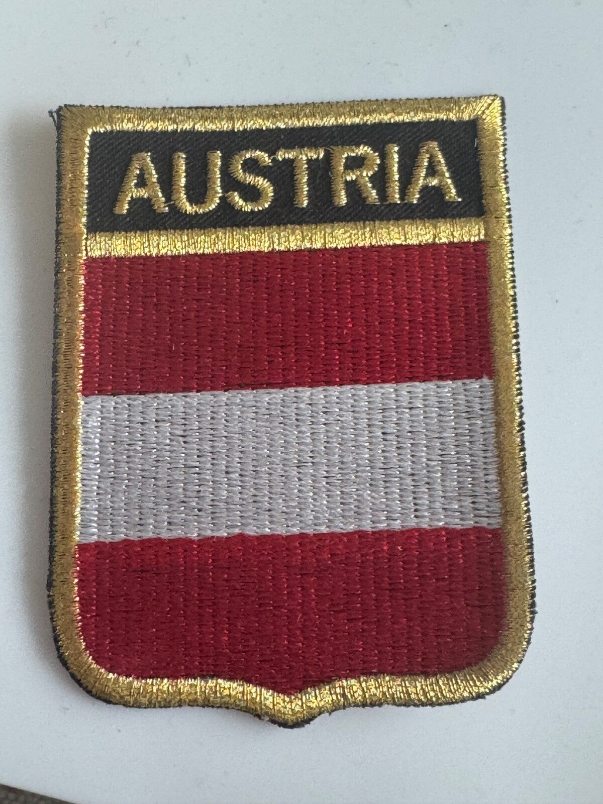 Austria National Flag Embroidered Iron-On Patch – Travel Souvenir