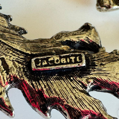 Vintage Jacobite Scottish Thistle Wreath Brooch – Multi-Stone Clan Style Pin