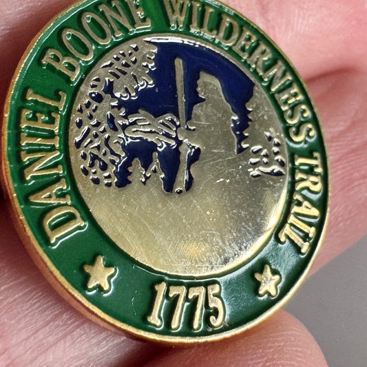 Vintage Daniel Boone Wilderness Trail Pin – 1775 Pioneer Design Rare