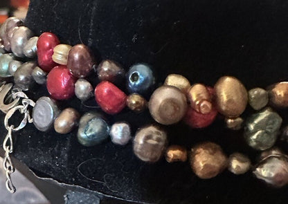 50” Necklace Multicolor & Size Dyed Freshwater Pearls Purple Blue & More Endless