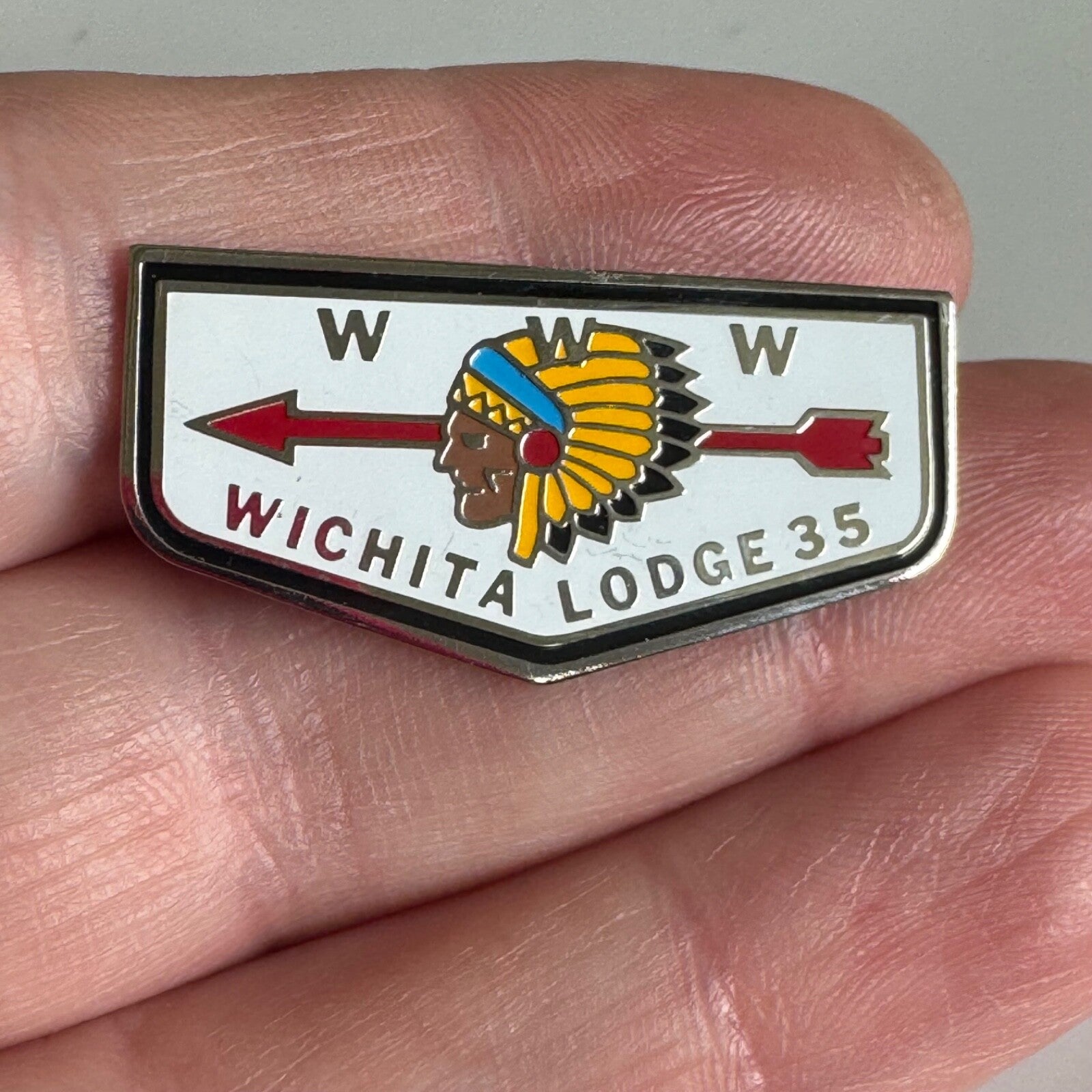 Wichita Lodge 35 Pin – Arrow of Light Boy Scout Collectible
