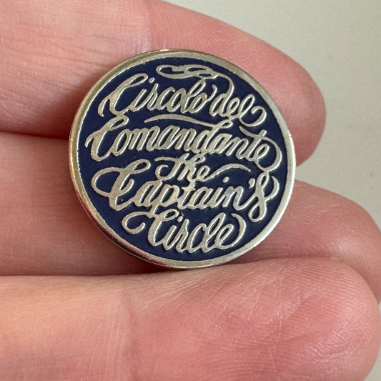 Vintage The Captain's Circle Circolo del Comandante Lapel Pin Princess Cruises