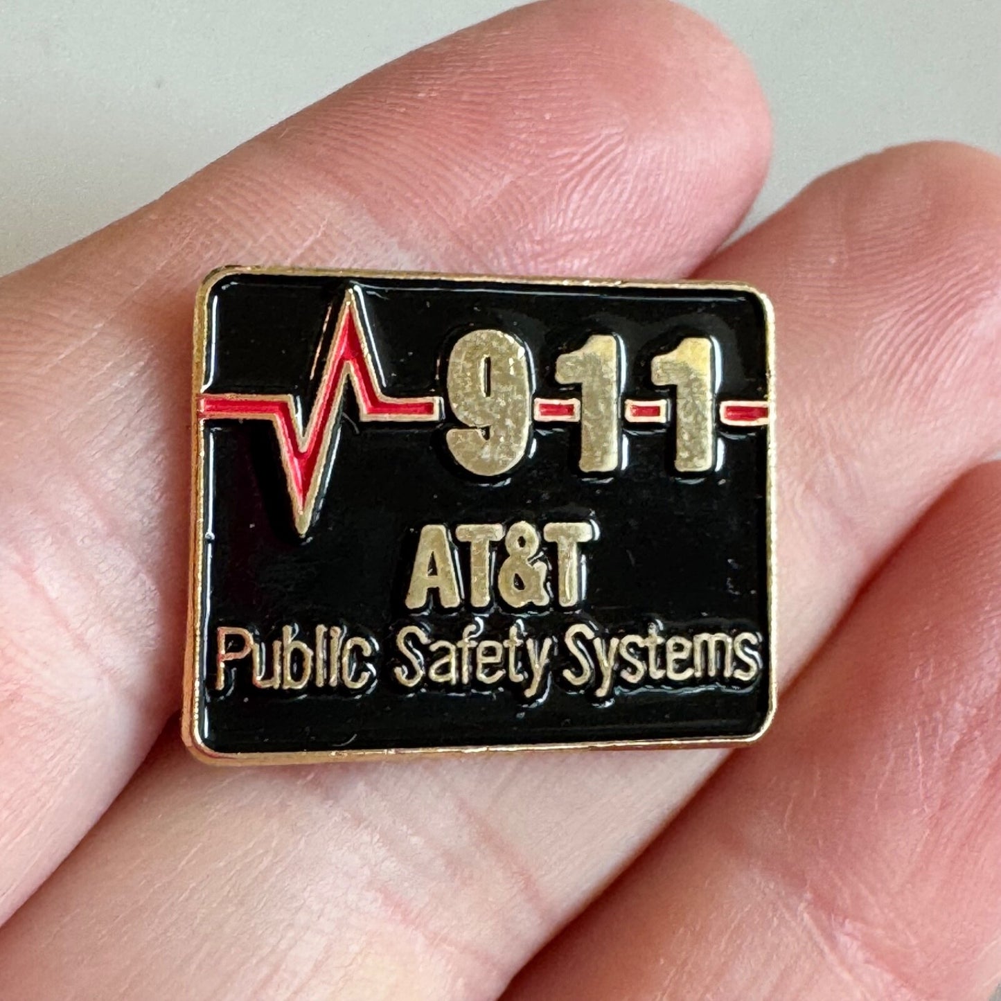Vintage AT&T 911 Public Safety Systems Pin – Emergency Services