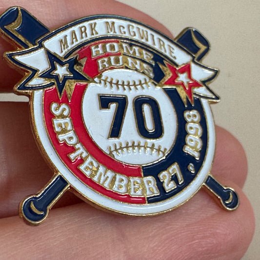 Vintage 1978 Mark McGwire 70 Home Runs Lapel Pin 