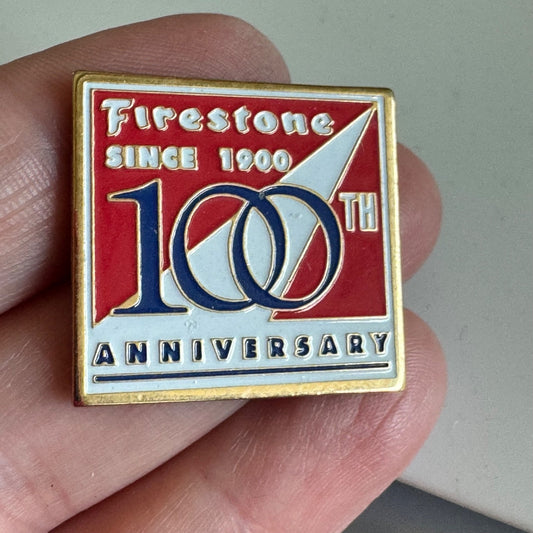 Vintage Firestone 100th Anniversary Enamel Pin