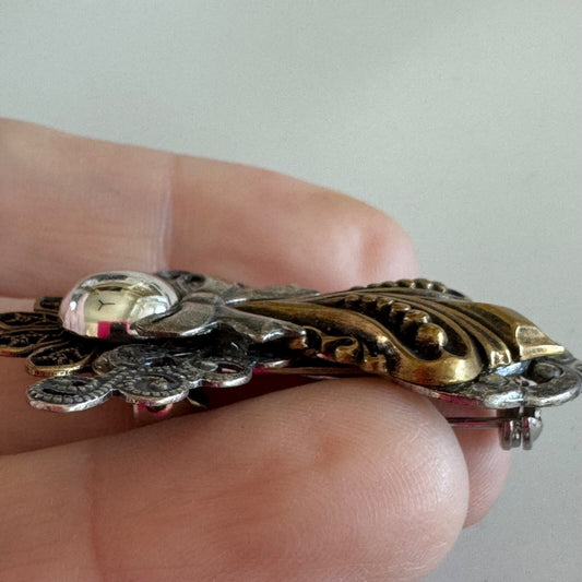 Vintage Kat's Creations Angel Brooch Pin 