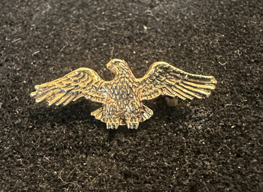Vintage Eagle Bird Gold Tone Brooch Pin 1 1/4”