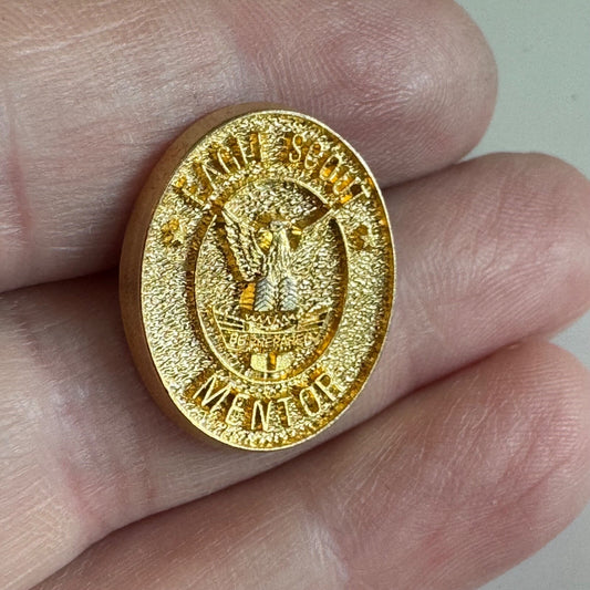 Eagle Scout Mentor Lapel Pin Tie Tack – Gold Tone Recognition Boy Scouts BSA