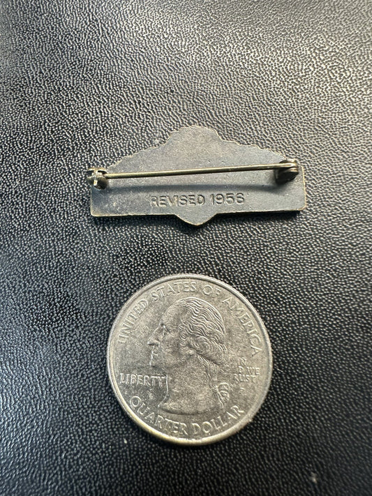 1956 Roller Skate Dancing Pin 1 Test Award for Profeciency RSROA OF I