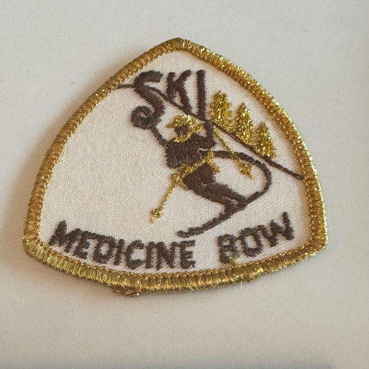 Vintage Ski Medicine Bow Patch – Vintage Wyoming Resort Triangle Emblem Rare