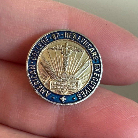 Vintage American College of Healthcare Executives Lapel Pin Tie Tack