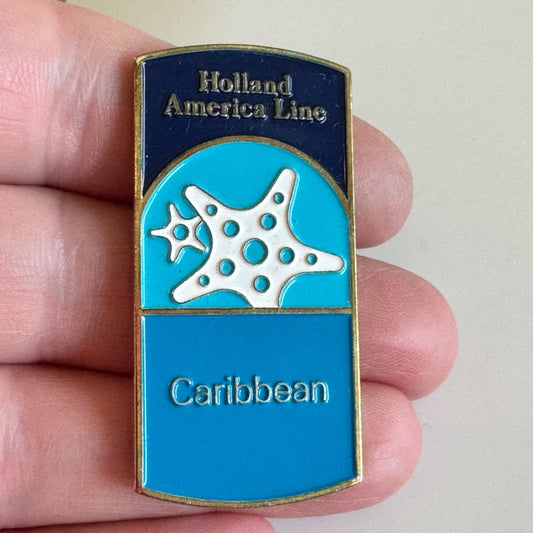 Holland America Line Caribbean Pin – Cruise Ship Enamel Souvenir