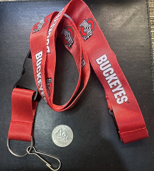 Ohio State Buckeyes NCAA Red Lanyard Unused