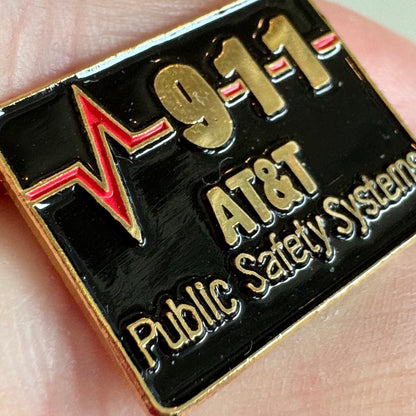 Vintage AT&T 911 Public Safety Systems Pin – Emergency Services