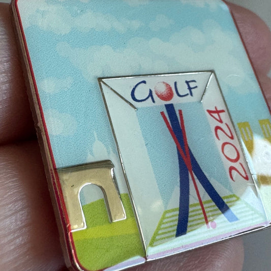 Golf 2024 Paris Olympic Style Enamel Pin International Golf Federation ?