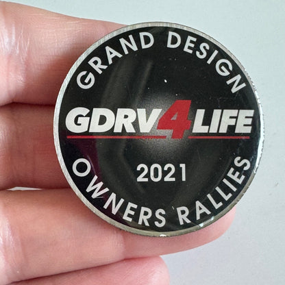 2021 Grand Design GDRV4Life Owners Rallies Lapel Pin Recreational Vehicles RVs