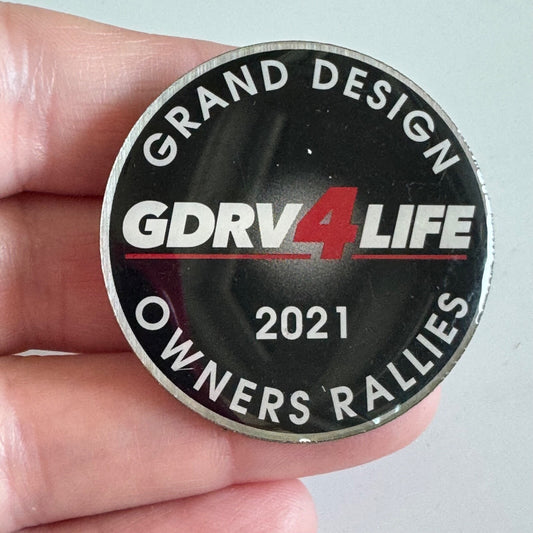 2021 Grand Design GDRV4Life Owners Rallies Lapel Pin Recreational Vehicles RVs
