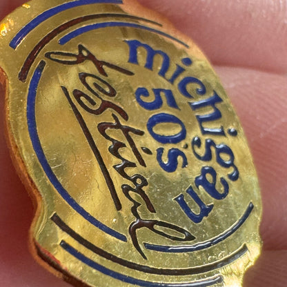 Vintage Novi Michigan 50's Festival 1950s Lapel Pin Souvenir