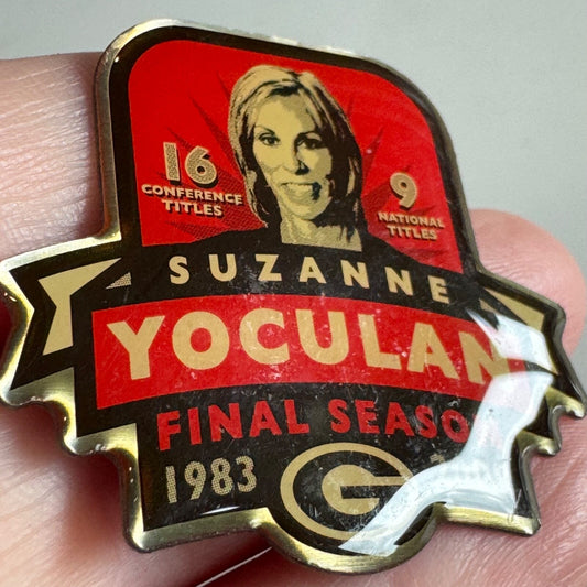 2009 Suzanne Yoculan University of Georgia Gymnastics Coach Final Season Pin