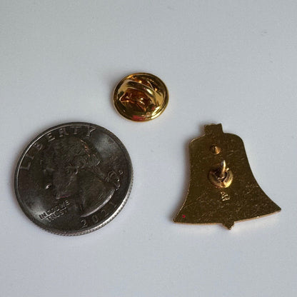 Vintage American Legion Bicentennial Liberty Bell Lapel Pin 1976 Gold Tone
