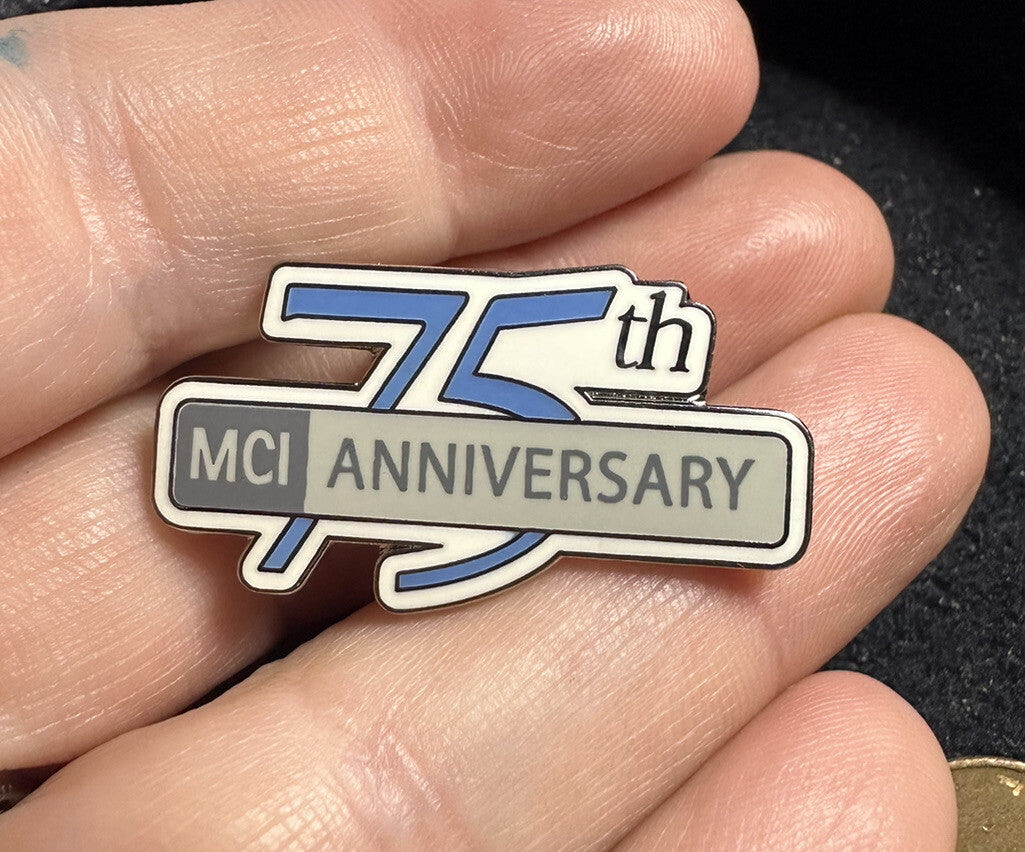 MCI 75th Anniversary Lapel Pin Telecom Telephone