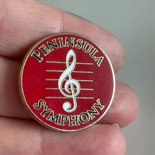 Vintage Peninsula Symphony Lapel Pin San Francisco California