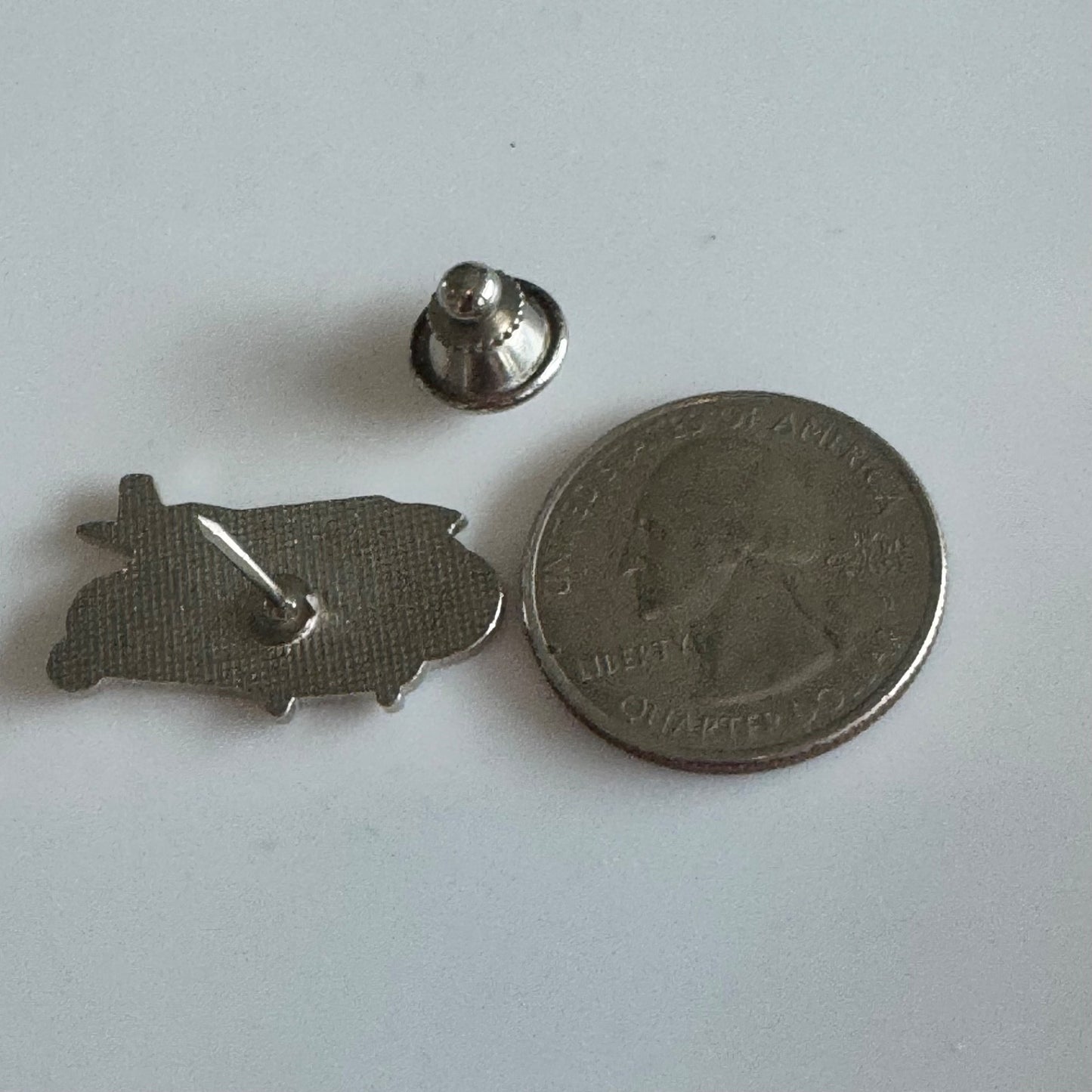 Vtg CareFlight Airplane Helicopter Enamel Lapel Pin Medical Air Ambulance