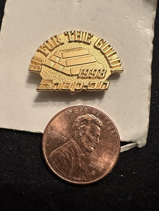 Vintage Snap On Tools Go For The Gold 1998 Tie/Hat Pin, Still Sealed  Plastic