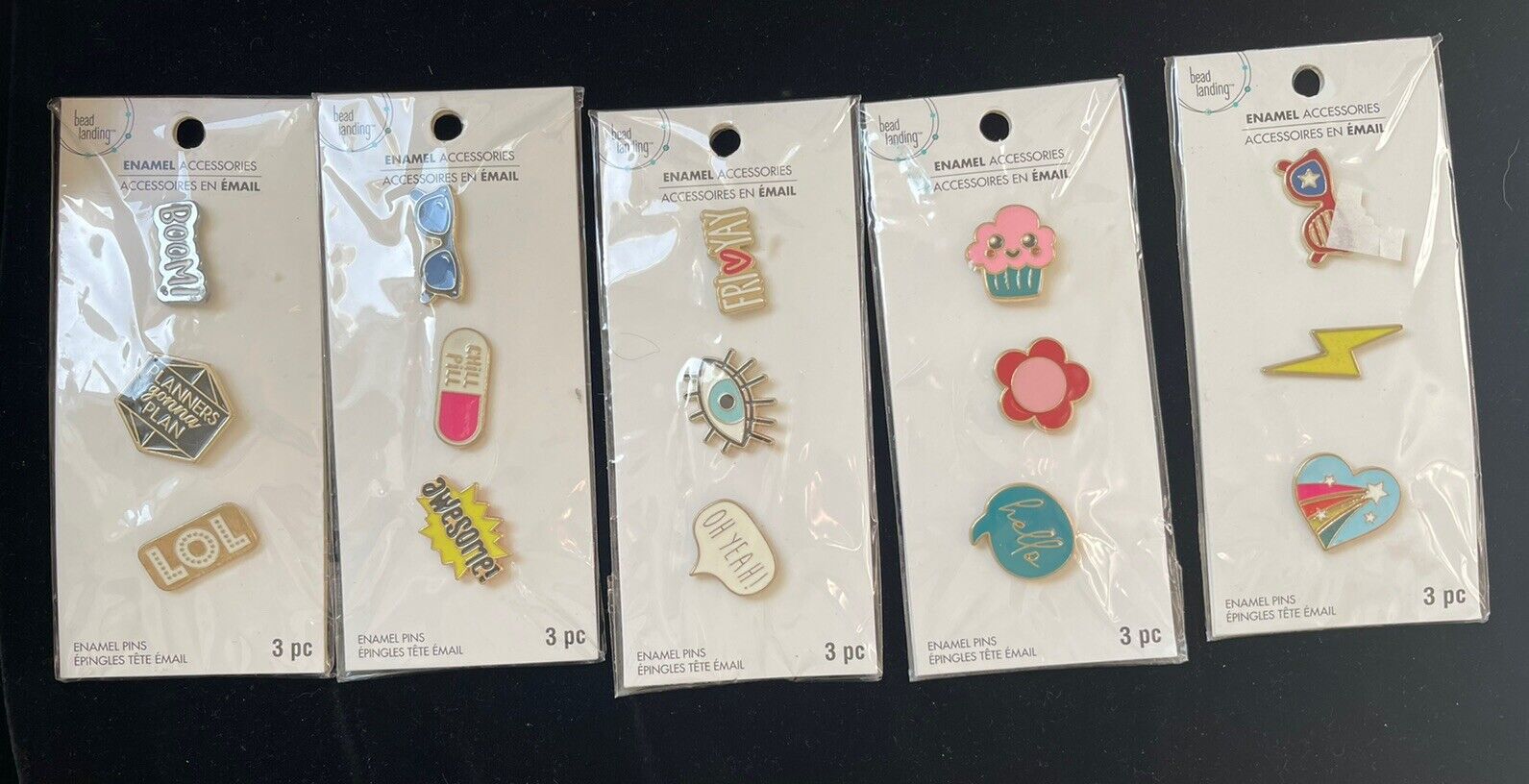 Lot of Bead Landing Enamel Accessories Enamel Pins -  So Fun! 15 Different Pins