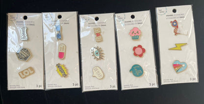 Lot of Bead Landing Enamel Accessories Enamel Pins -  So Fun! 15 Different Pins