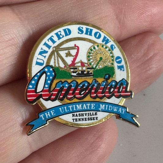 Vtg United Shows of America The Ultimate Midway Nashville Tennessee Lapel Pin