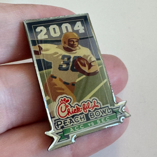 Vintage 2004 Chick-fil-a Peach Bowl ACC vs SEC University of Florida Miami Pin