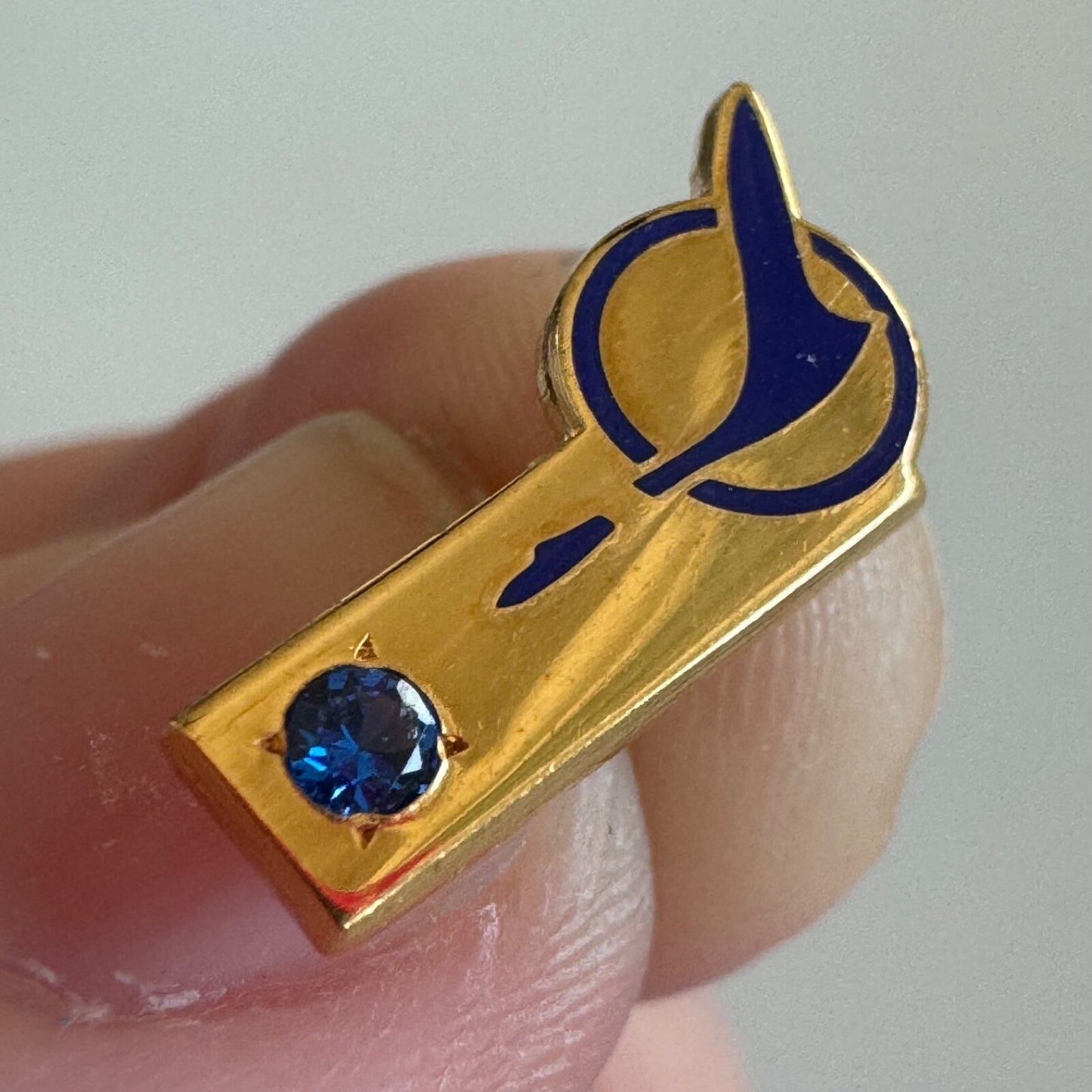 Vintage North Central Airlines Herman Duck Employee Service Pin 1/10 10k GF