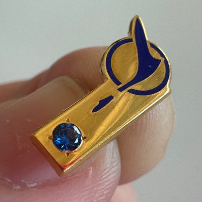 Vintage North Central Airlines Herman Duck Employee Service Pin 1/10 10k GF