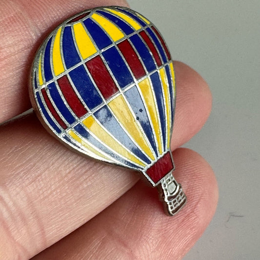 Vintage Red Yellow Blue Balloon Pin – Enamel Festival Lapel Pin