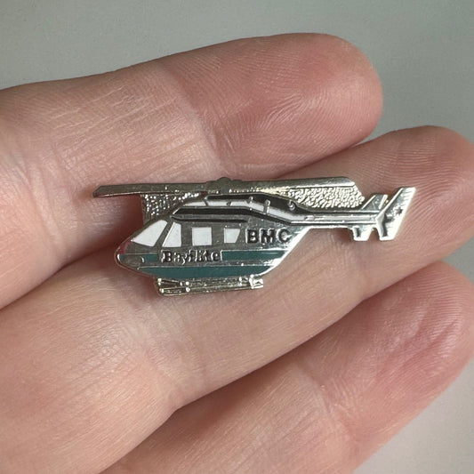Bayflite BMC Medical Helicopter Enamel Lapel Pin Air Rescue EMT Aviation Florida