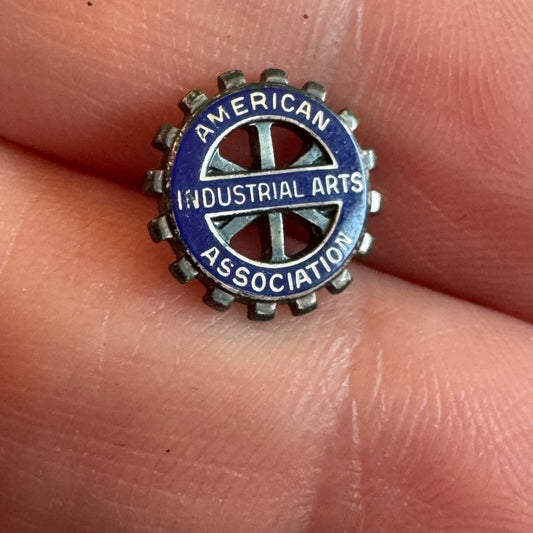 Vintage Sterling Silver American Industrial Arts Association Lapel Pin Tie Tack