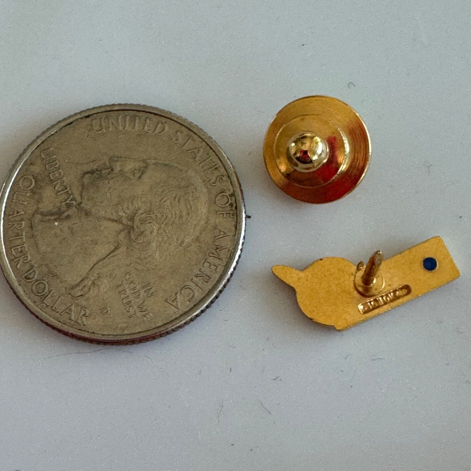 Vintage North Central Airlines Herman Duck Employee Service Pin 1/10 10k GF
