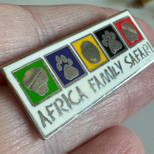 Africa Family Safari Enamel Lapel Pin