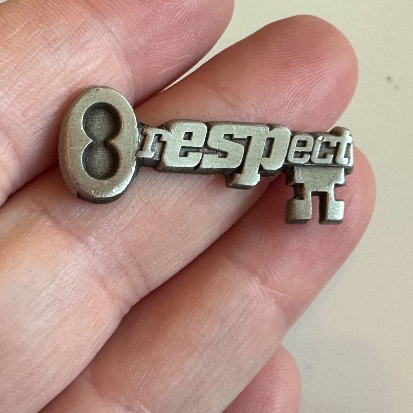 Vintage Education Support Professional ESP Key Lapel Pin RESPECT