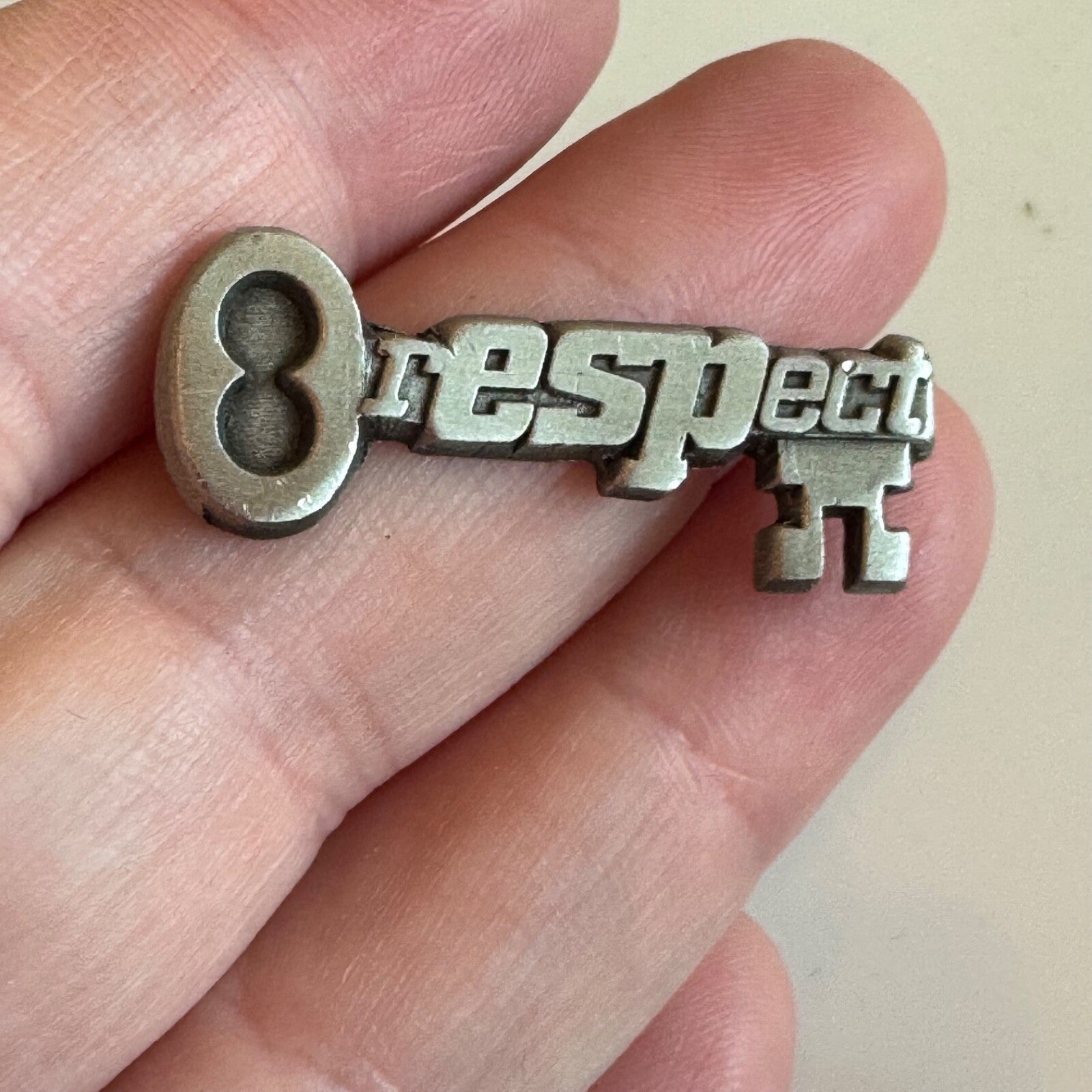 Vintage Education Support Professional ESP Key Lapel Pin RESPECT