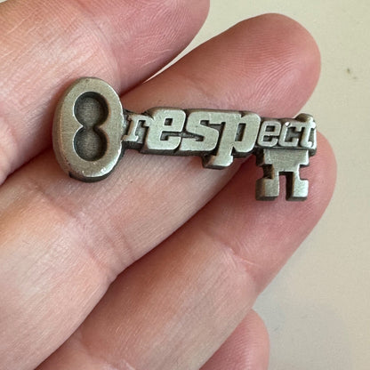 Vintage Education Support Professional ESP Key Lapel Pin RESPECT