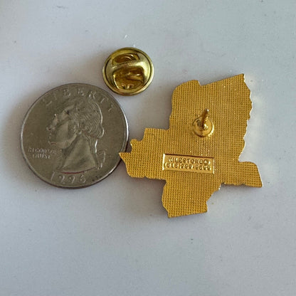 Vintage 1991 California Firefighters Burn Relay Lapel Pin 