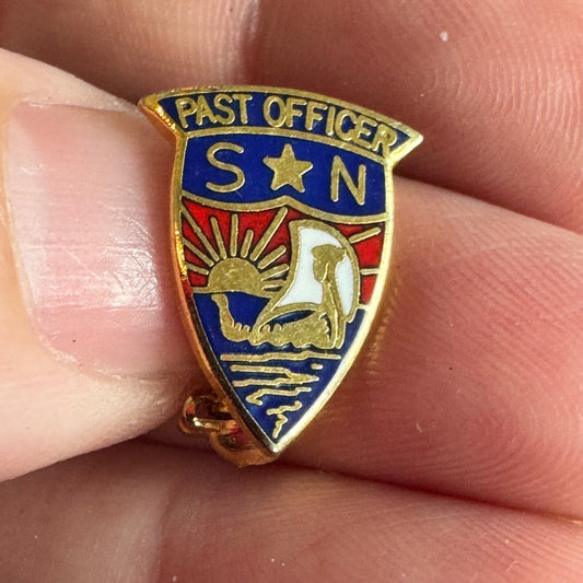 Vintage Sons of Norway Past Officer Lapel Pin 